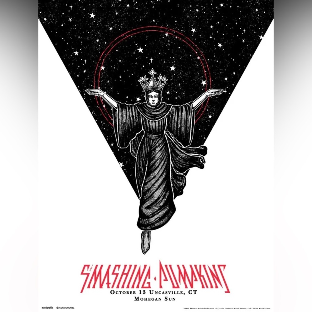 Smashing Pumpkins Tour Poster Mohegan Sun Uncasville CT 10/13/2022 #32 of 300